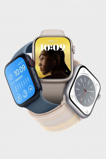 A number of watch designs attached to each other
