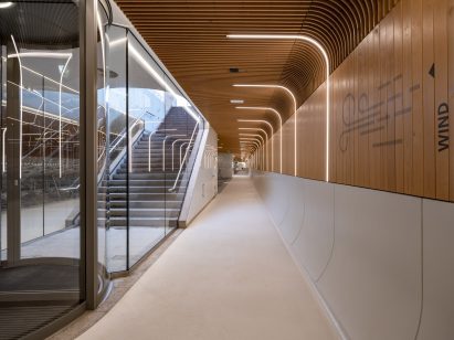 Circulation space inside IJboulevard bike parking