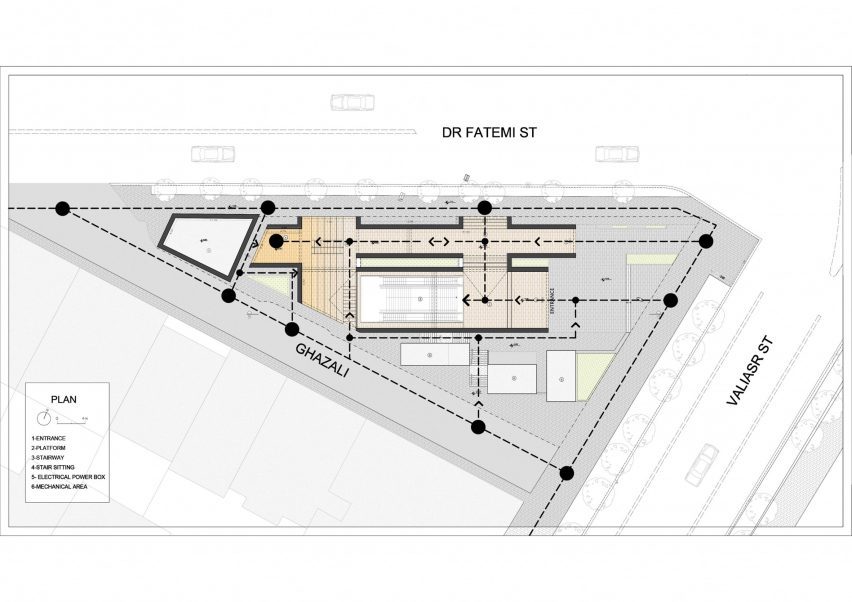 Floor plan of Jahad Metro Plaza by KA Architecture Studio