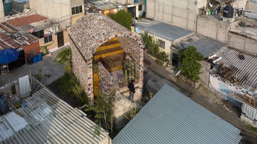 Aerial view of Kithara Music Kiosk