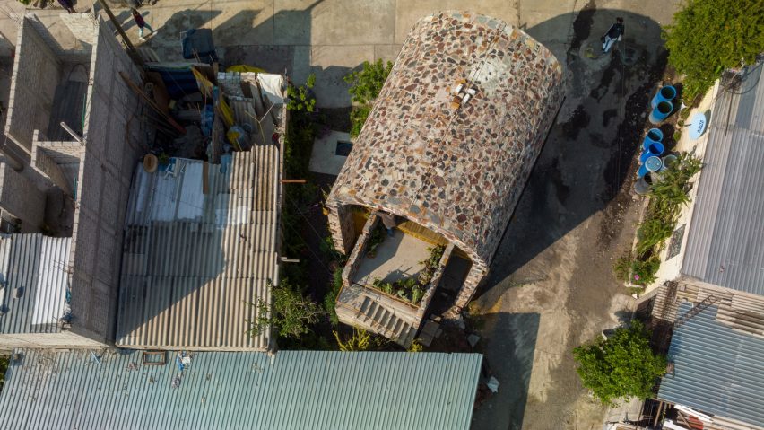 Aerial view of Kithara Music Kiosk