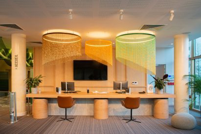 Kriskadecor metal chains at Ecla Paris Villejuif co-living residences