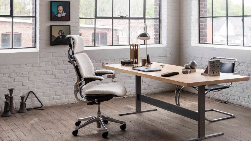 Cream Humanscale task chair