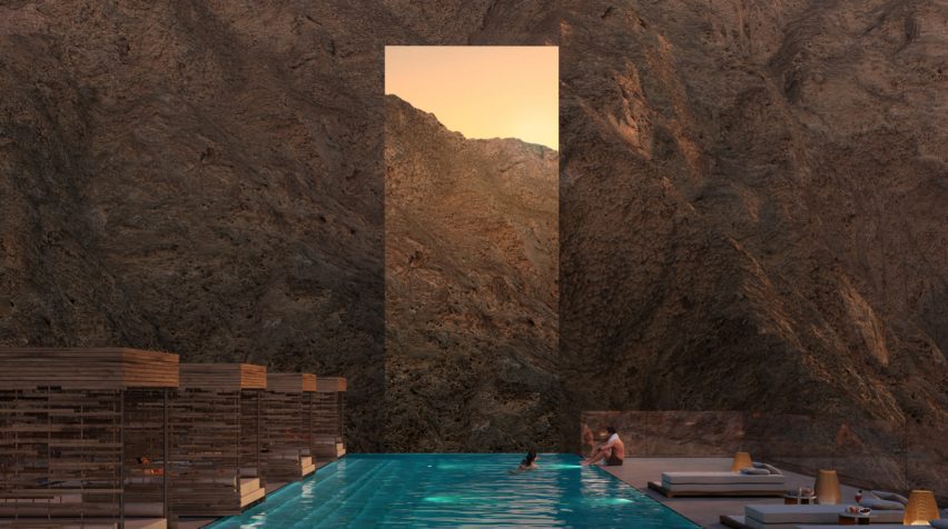 View from Wellness hotel pool