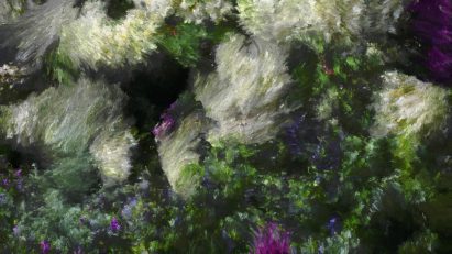Jardins d'Été digital artwork by Quayola with LG OLED