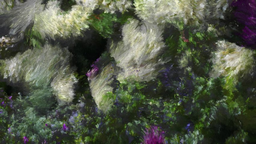 Jardins d'Été digital artwork by Quayola with LG OLED