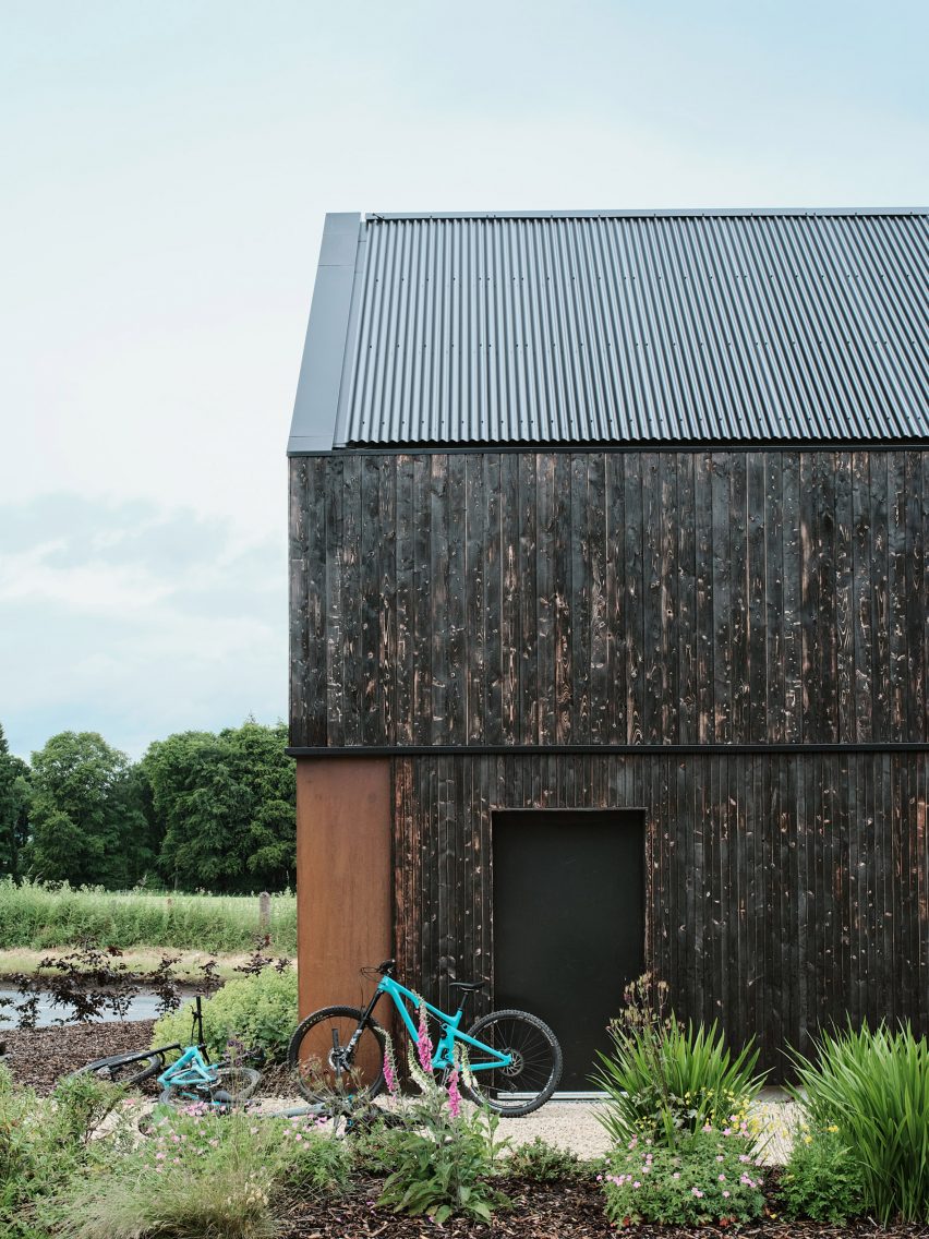 Loader Monteith charred timber office and residence