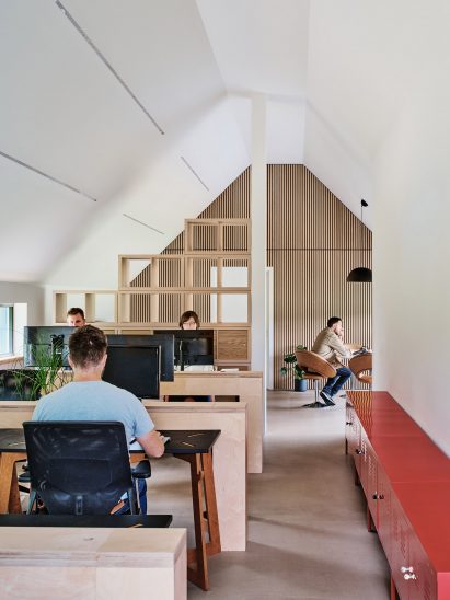 Loader Monteith charred timber office and residence