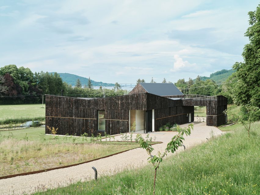 Loader Monteith charred timber office and residence
