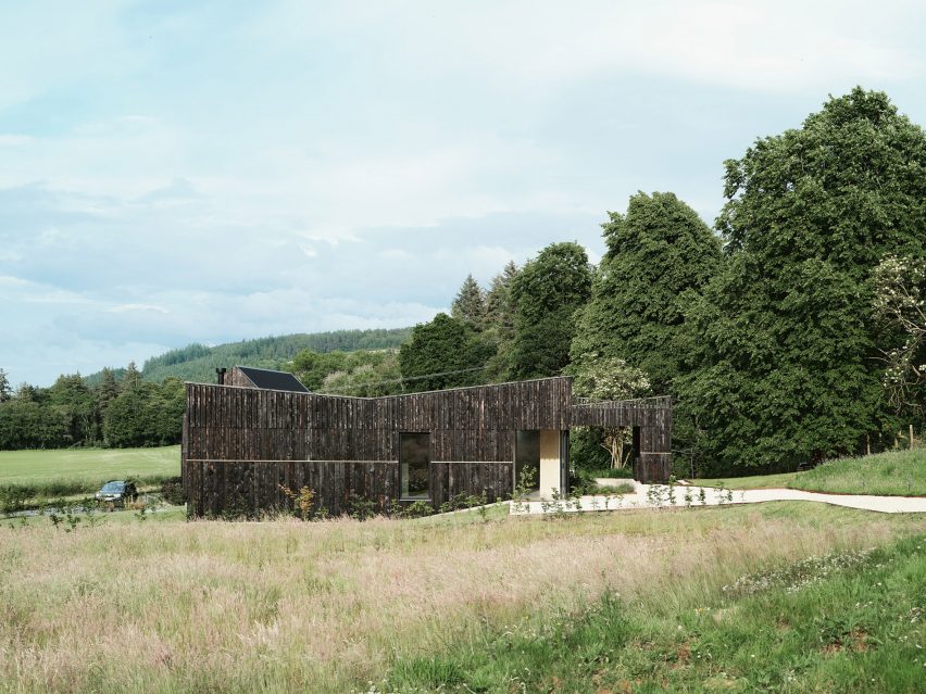 Loader Monteith charred timber office and residence