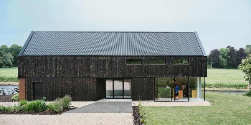 Loader Monteith charred timber office and residence