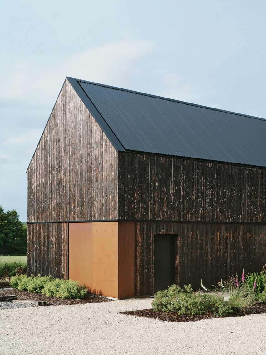 Loader Monteith charred timber office and residence