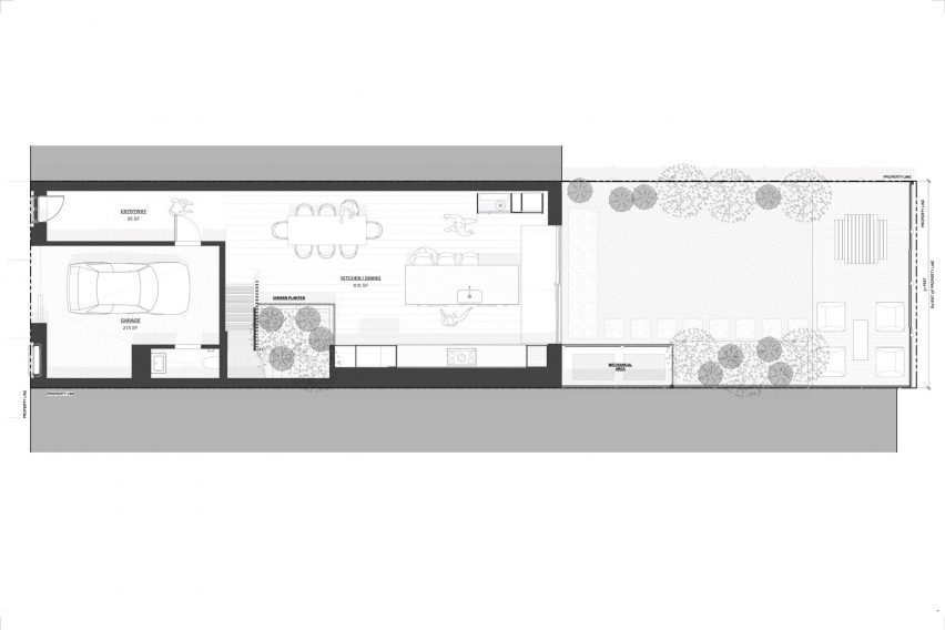 Drawing of Mass Timber House by Schiller Projects