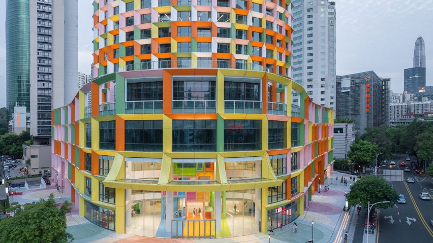 Entrance to Shenzhen Women and Children's Centre by MVRDV