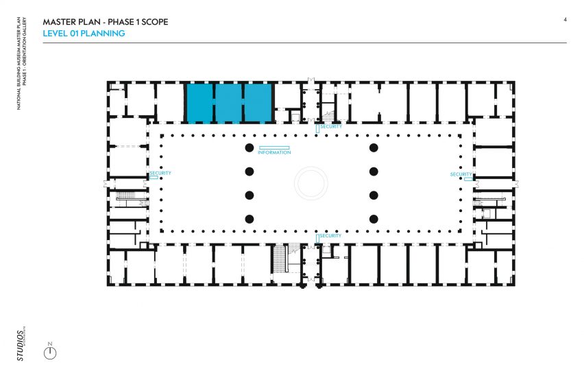 National Building Museum Orientation Gallery by Studio Joseph plan