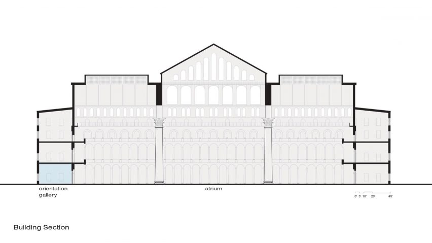 National Building Museum Orientation Gallery by Studio Joseph section