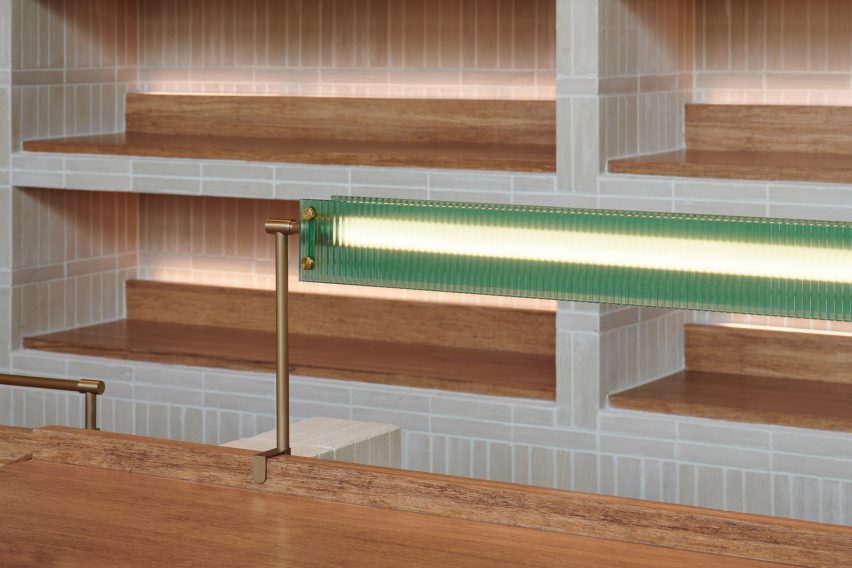 Desk and light details