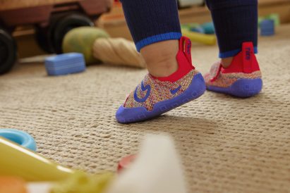 Trainers on toddler