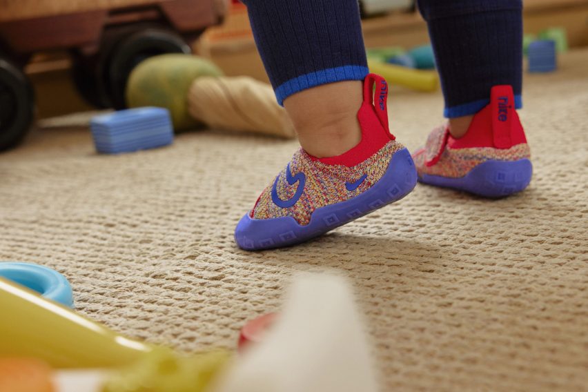 Trainers on toddler