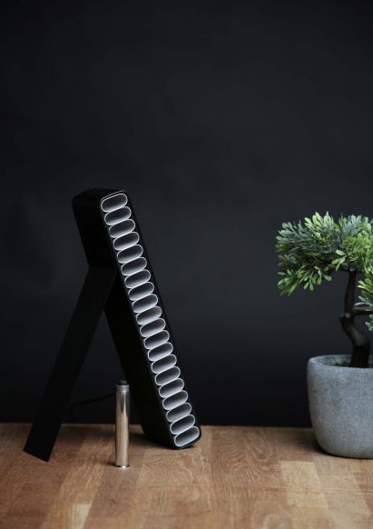 Photograph of furniture item made from vape casings