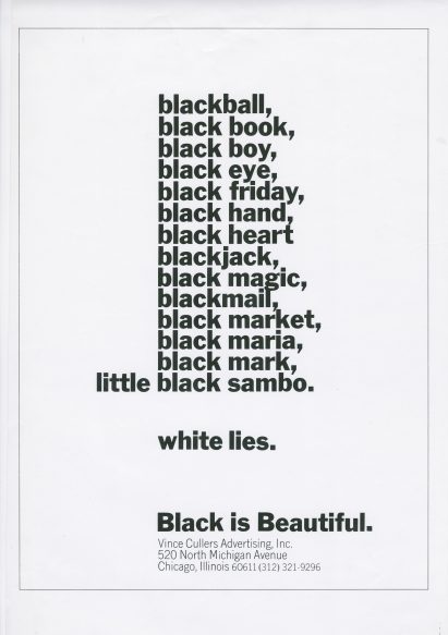 Emmett McBain's Black is Beautiful advert