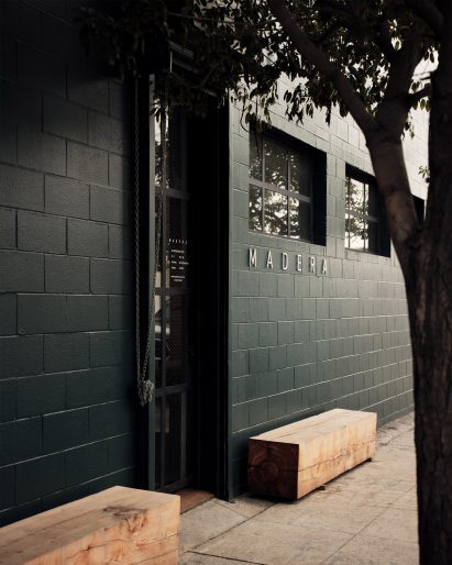 outside of Madera showroom in Los Angeles