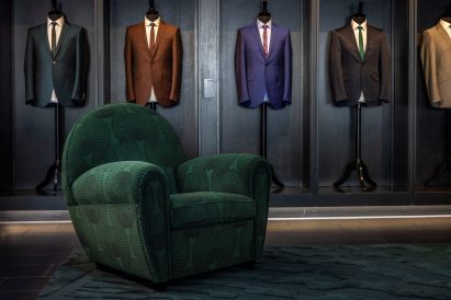Vanity Fair armchair by Ozwald Boateng and Poltrona Frau