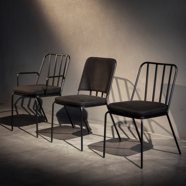 Three Palm X chairs by Jean-Michel Wilmotte for Parla in a row