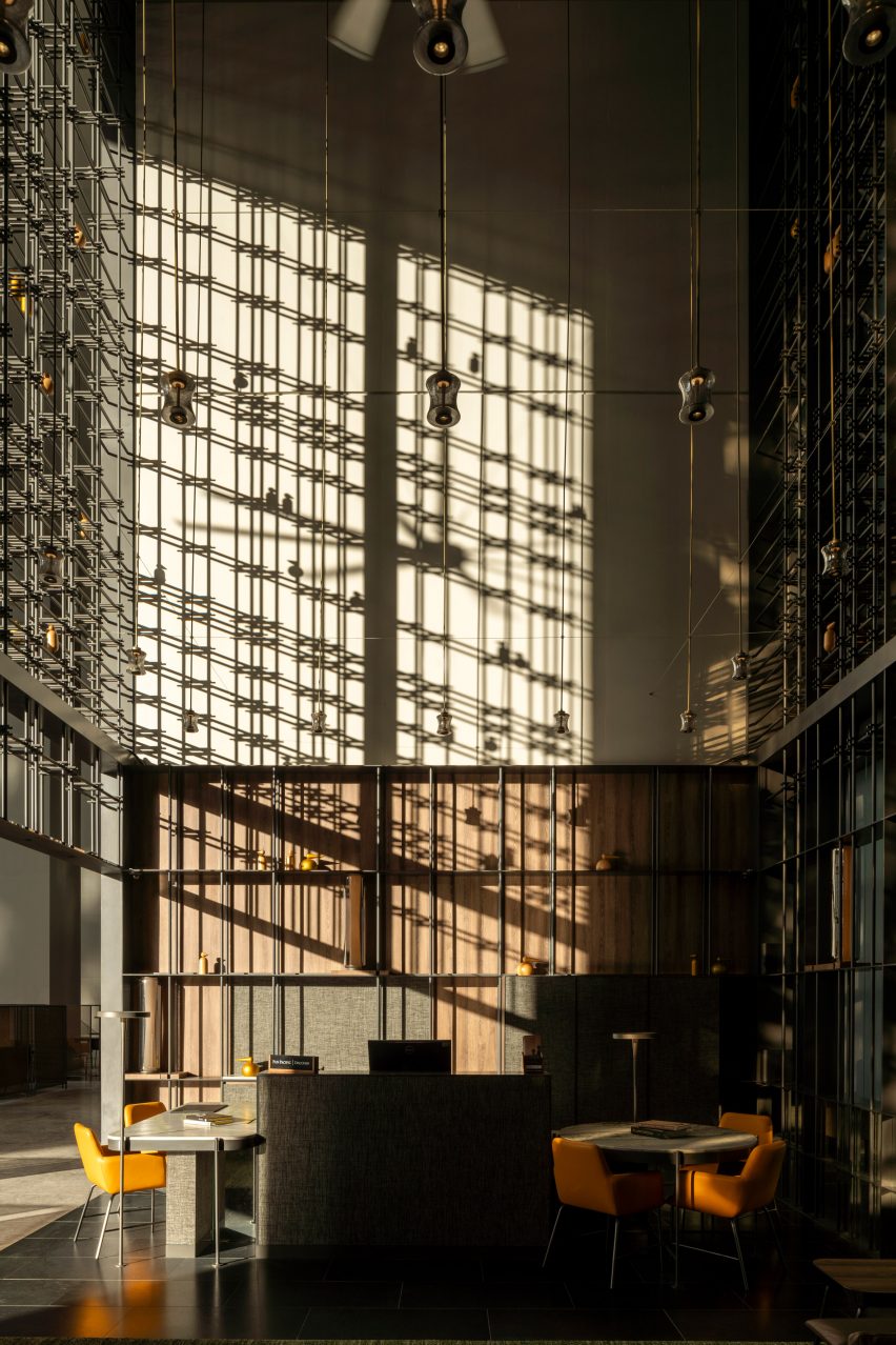 Pan Pacific Orchard hotel interior by WOHA