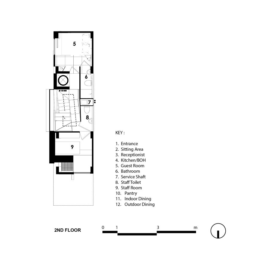 Second floor plan of PituRooms in Indonesia by Sahabat Selojene