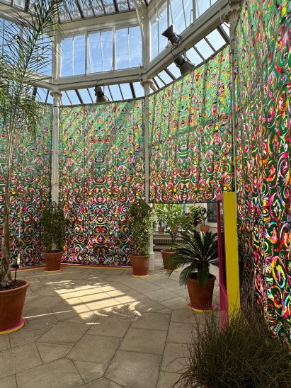 Pavilion in Temperate House as part of Queer Nature exhibition at Kew Gardens