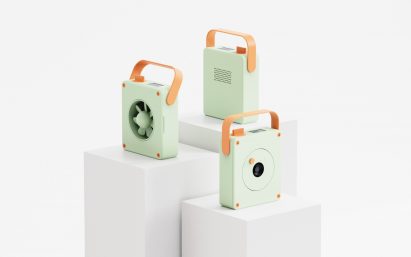 Landor & Fitch's Robin kit made into torch, fan and camera