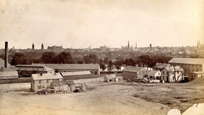 Historical photo of Snowtown in Rhode Island