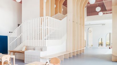 The Nest nursery in east London by Delve Architects