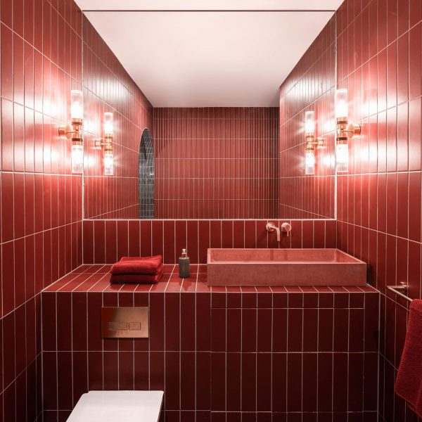 Interior of Pink House by Courtney McDonnell Studio