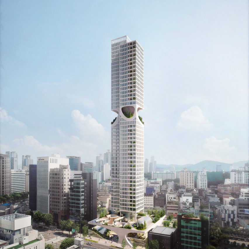 Render of Terrarium Cheong-Dam supertall by ODA