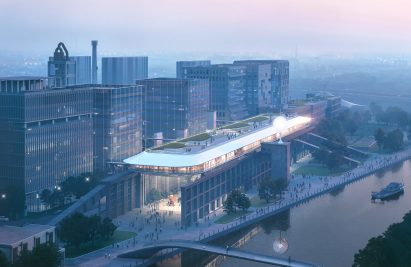 Aerial render of The Ark by MAD