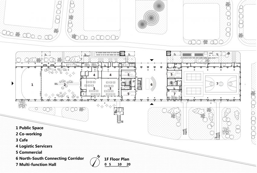 Ground floor plan of The Ark by MAD