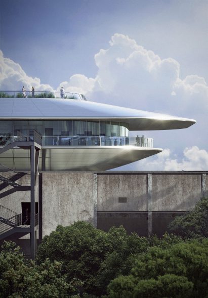 Side profile of The Ark warehouse renovation