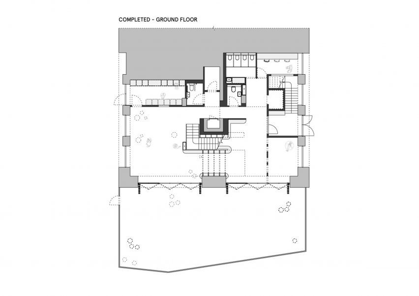 Plans of The Nest nursery in London by Delve Architects