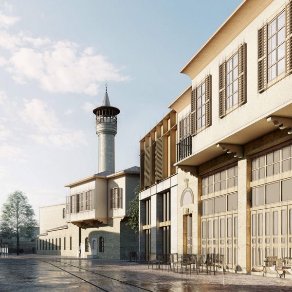 Render of Hatay province rebuild by Turkey Design Council, Foster + Parters and BIG