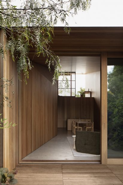 Union Street House by Prior Barraclough features wood-lined extension