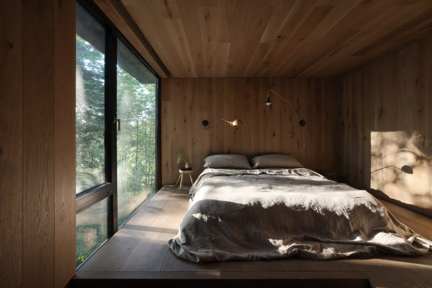 Corten Steel cabin Nova Scotia by Omar Gandhi
