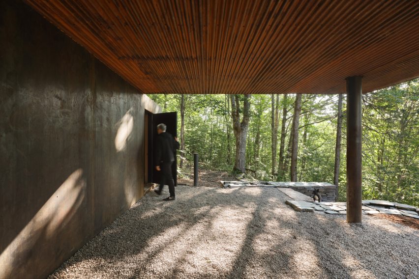 Corten Steel cabin Nova Scotia by Omar Gandhi