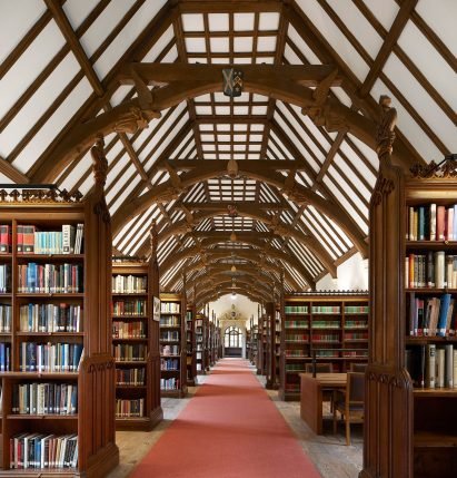 Neo-Gothic bookshelves in the Laudian Library