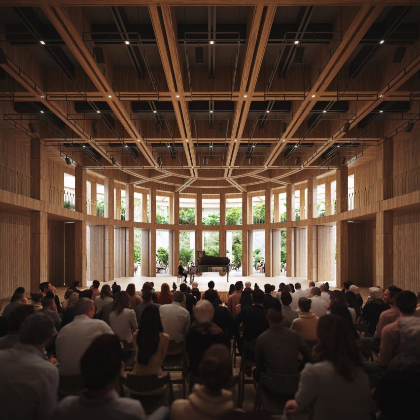 Performance space at the Saxon Palace reconstruction by WXCA