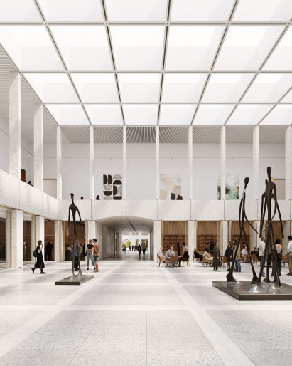 Internal gallery space at Saxon Palace by WXCA