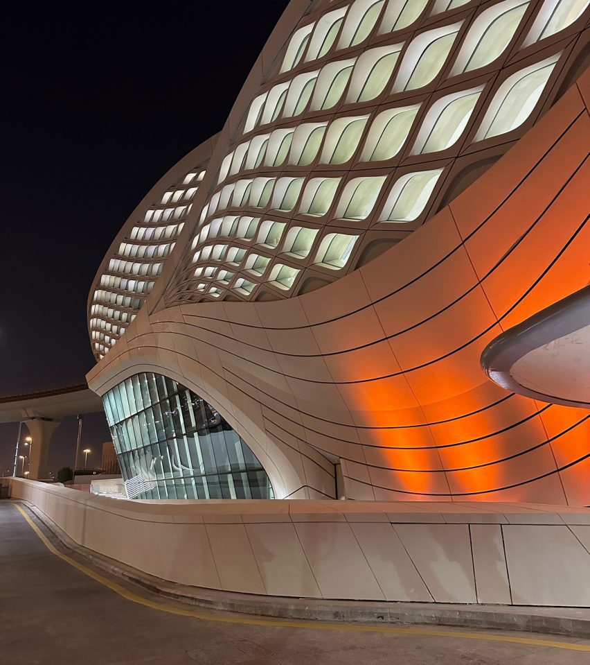 King Abdullah Financial District Metro Station in Riyadh, Saudi Arabia, by UK studio Zaha Hadid Architects