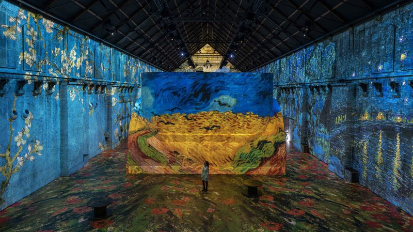 Interior of D/Dock's Fabrique de Lumieres in Amsterdam