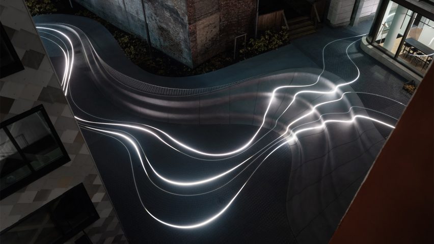 Lighting installation 'Delta' in Olso by Void